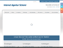 Tablet Screenshot of internetagentur-scherer.de